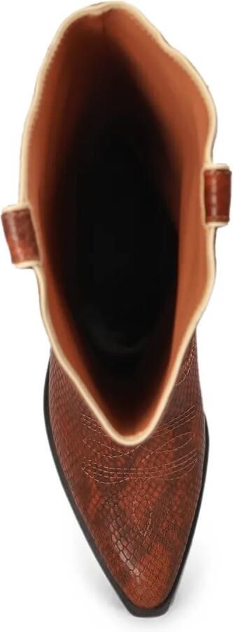 Kurt Geiger London Rodeo Bow laarzen met slangen-effect Bruin - Foto 5
