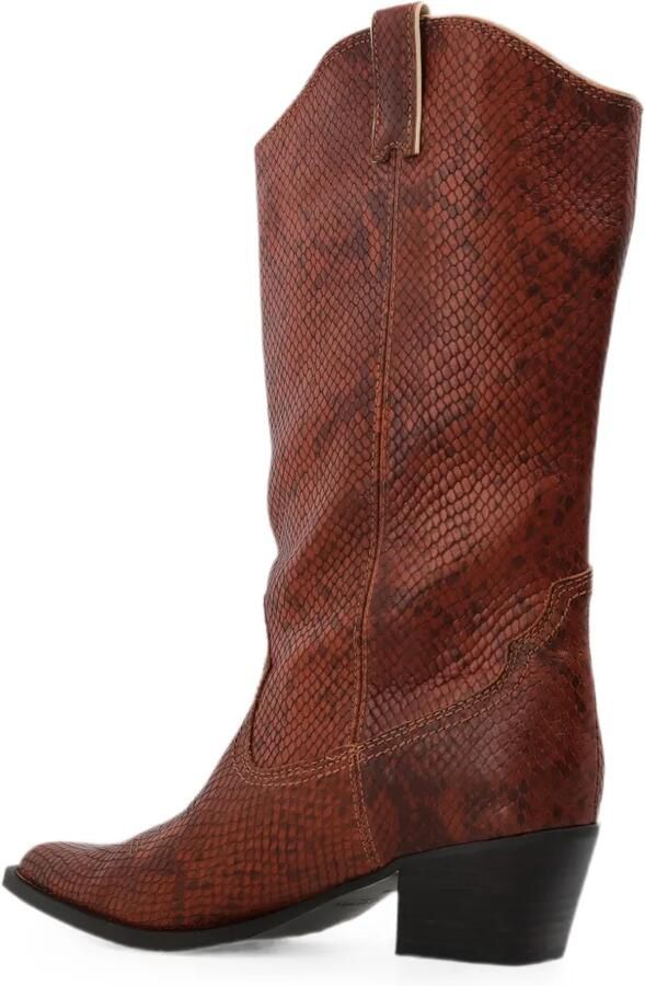Kurt Geiger London Rodeo Bow laarzen met slangen-effect Bruin - Foto 4