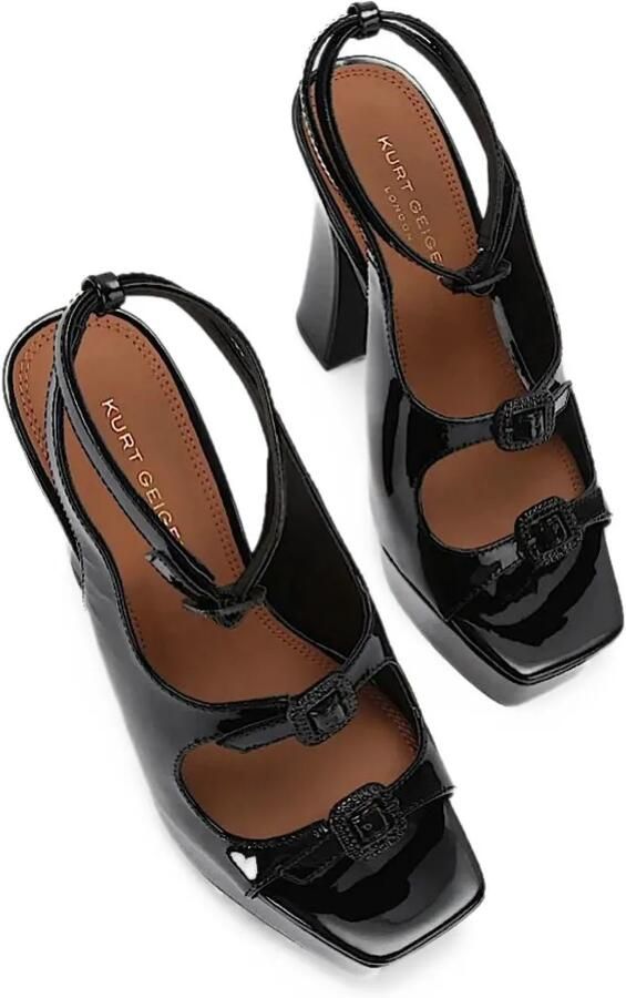 Kurt Geiger London Sandalen met 3 gespen en plateauzool Zwart - Foto 3