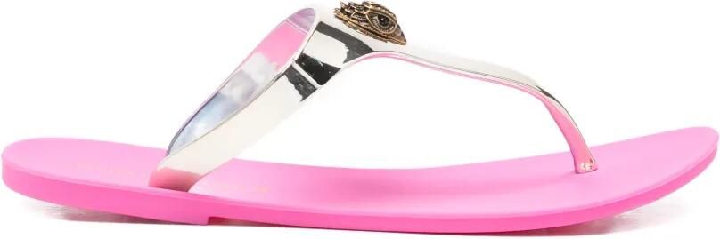 Kurt Geiger London Sandalen met adelaarplakkaat Goud