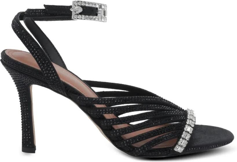 Kurt Geiger London Sandalen met bandjes en kristallen Zwart