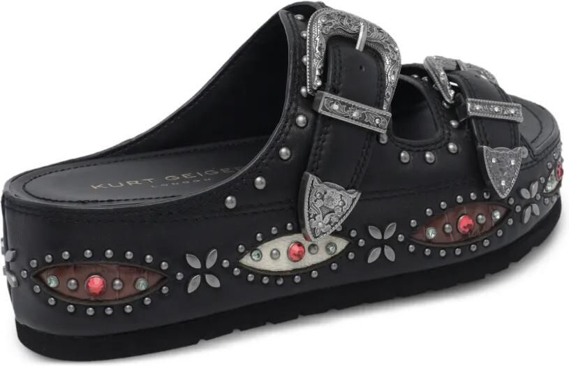 Kurt Geiger London Sandalen met gespsluiting en studs Zwart - Foto 3