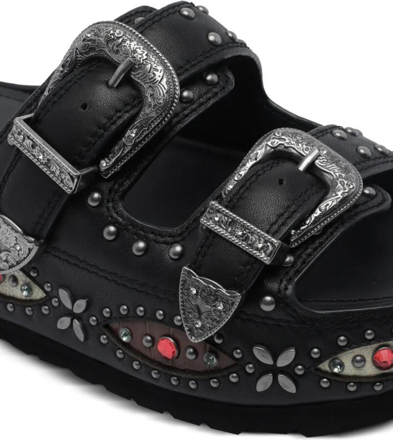 Kurt Geiger London Sandalen met gespsluiting en studs Zwart - Foto 2