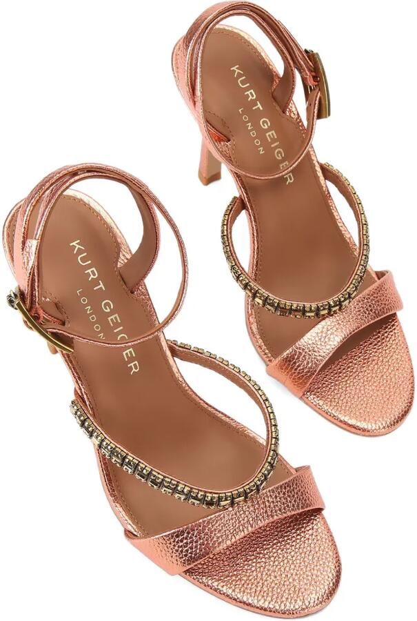 Kurt Geiger London Sandalen met kristallen bandje Roze - Foto 4