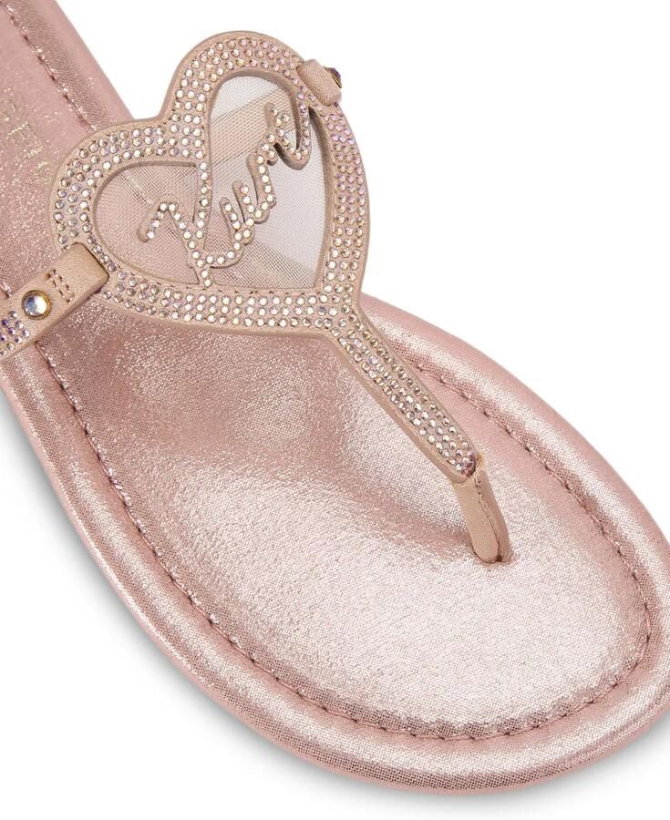 Kurt Geiger London Sandalen met kristallen hart en T-bandje Roze - Foto 3
