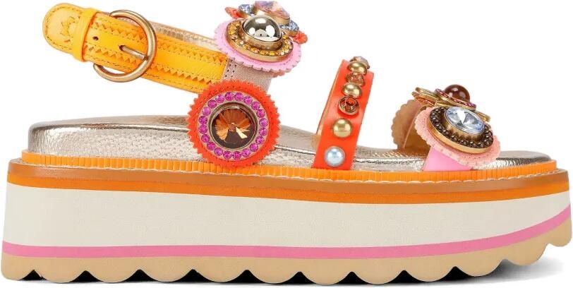 Kurt Geiger London Sandalen met plateauzool Goud