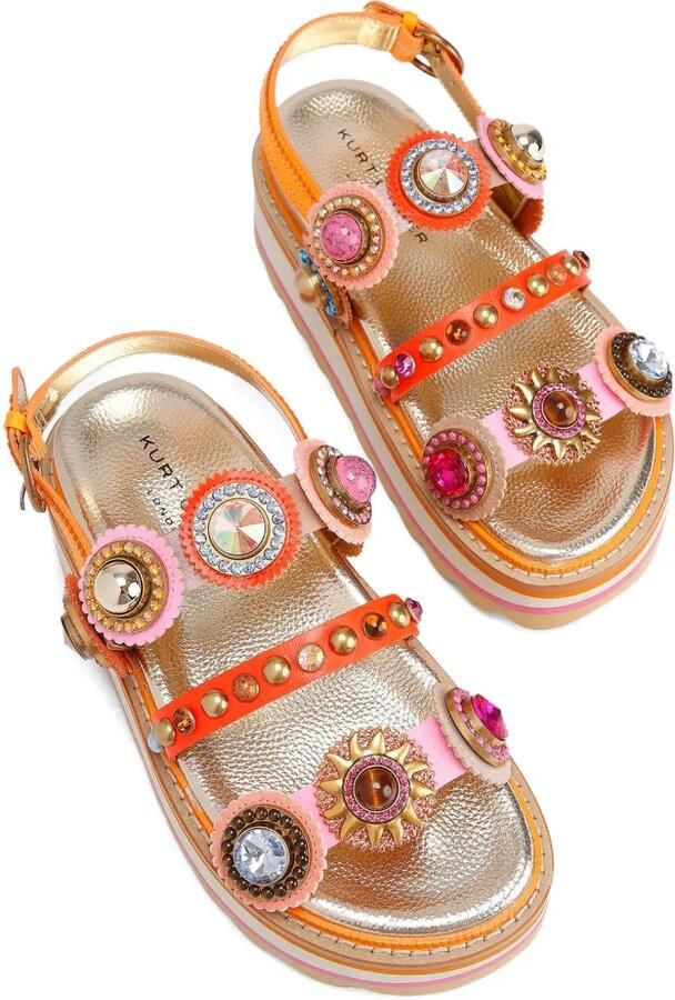 Kurt Geiger London Sandalen met plateauzool Goud - Foto 4