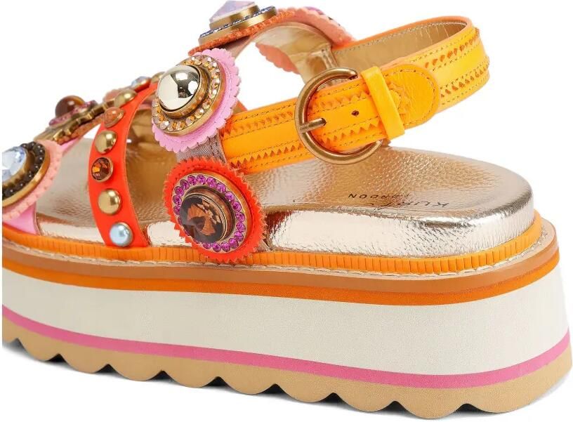 Kurt Geiger London Sandalen met plateauzool Goud - Foto 5