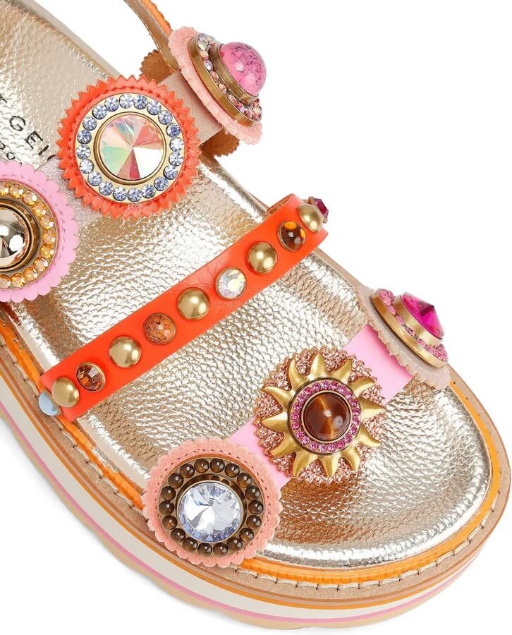 Kurt Geiger London Sandalen met plateauzool Goud - Foto 2