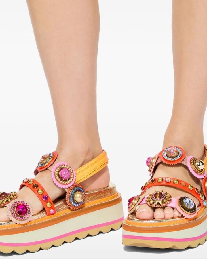 Kurt Geiger London Sandalen met plateauzool Goud - Foto 3