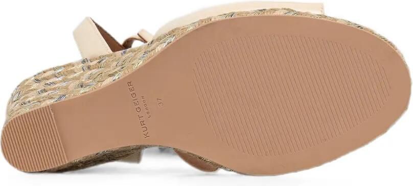 Kurt Geiger London Sandalen met sleehak en gespsluiting Beige - Foto 5
