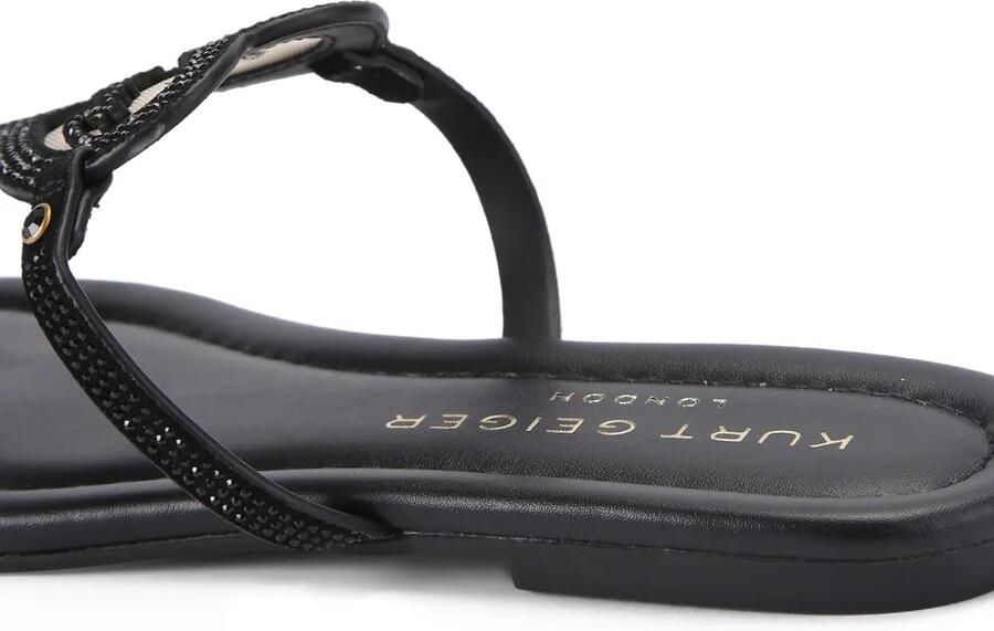 Kurt Geiger London Sandalen verfraaid met hart en T-bar Zwart - Foto 5