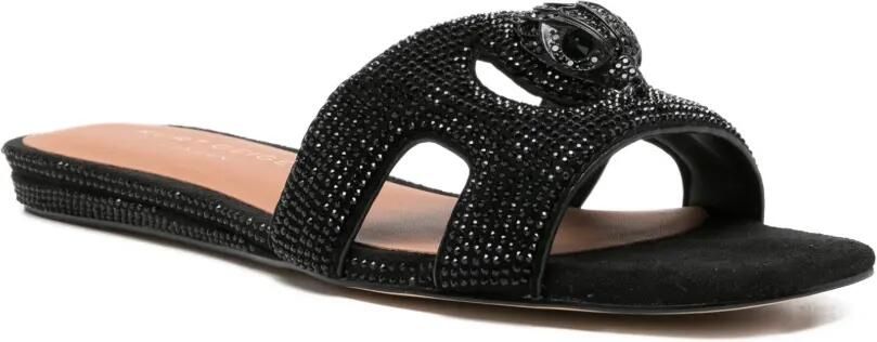 Kurt Geiger London Sandalen verfraaid met kristallen en adelaarshoofd Zwart - Foto 4