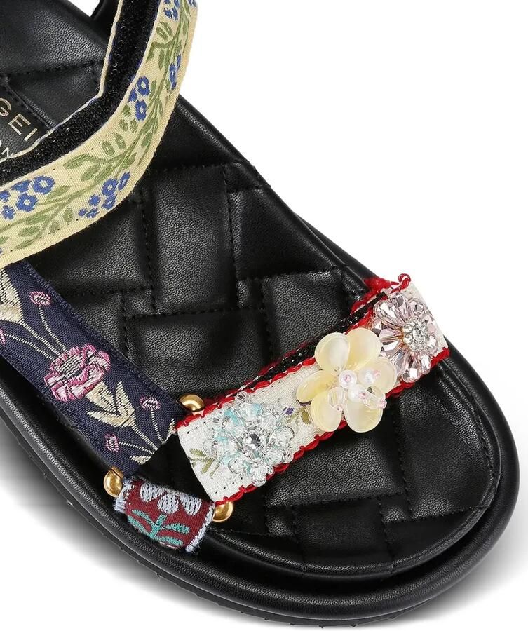 Kurt Geiger London Sandalen verfraaid met kristallen en geborduurde bloemen Blauw - Foto 2