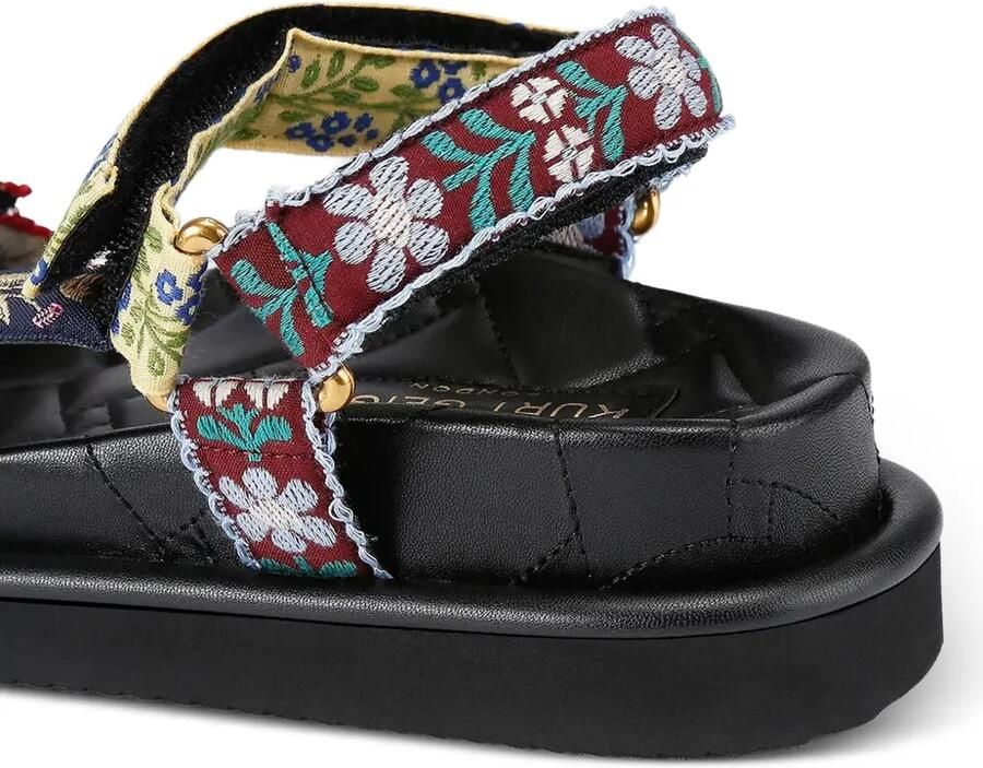 Kurt Geiger London Sandalen verfraaid met kristallen en geborduurde bloemen Blauw - Foto 4