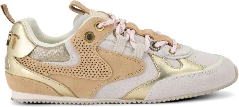 Kurt Geiger London Slim Runner sneakers met geperforeerd vlak Beige