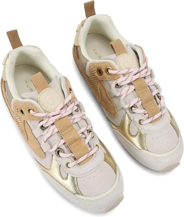 Kurt Geiger London Slim Runner sneakers met geperforeerd vlak Beige - Foto 3