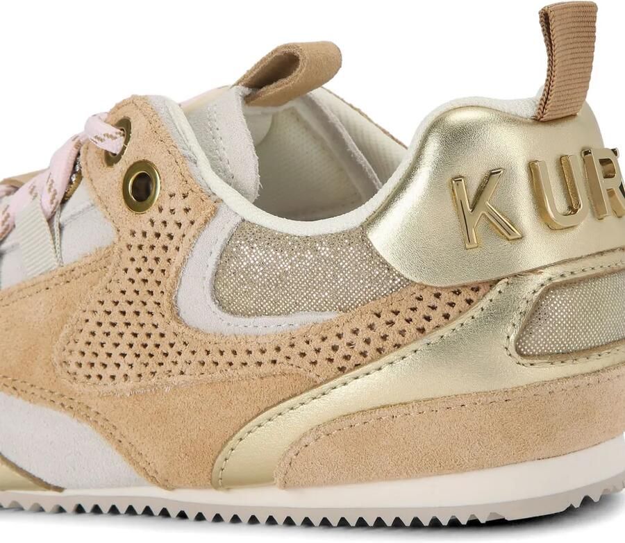 Kurt Geiger London Slim Runner sneakers met geperforeerd vlak Beige - Foto 2