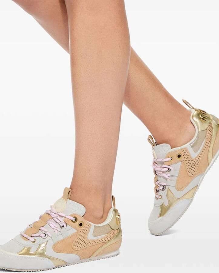Kurt Geiger London Slim Runner sneakers met geperforeerd vlak Beige - Foto 5