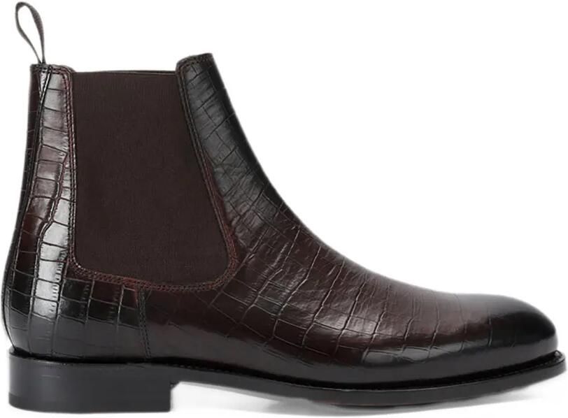 Kurt Geiger London Sloane croc Chelsea Bruin