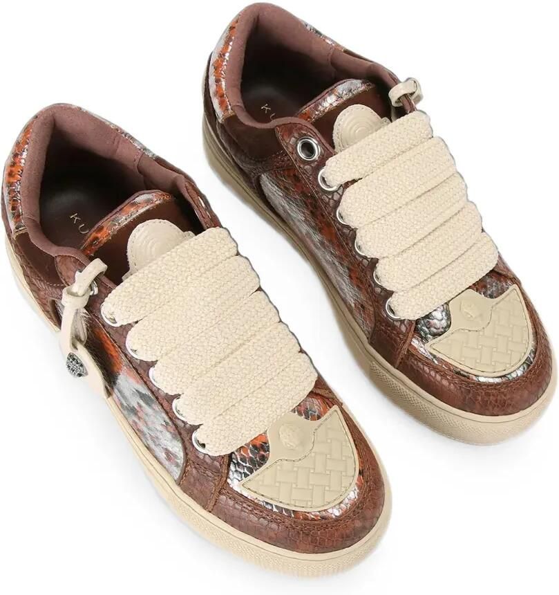 Kurt Geiger London Sneakers met logoprint Bruin