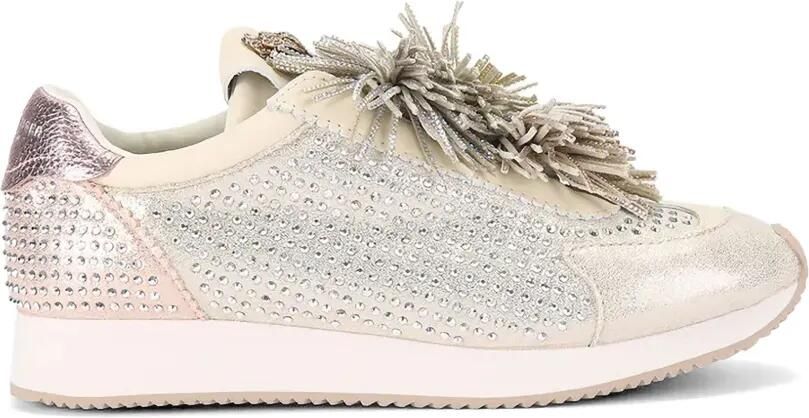 Kurt Geiger London Sneakers verfraaid met franje Zilver