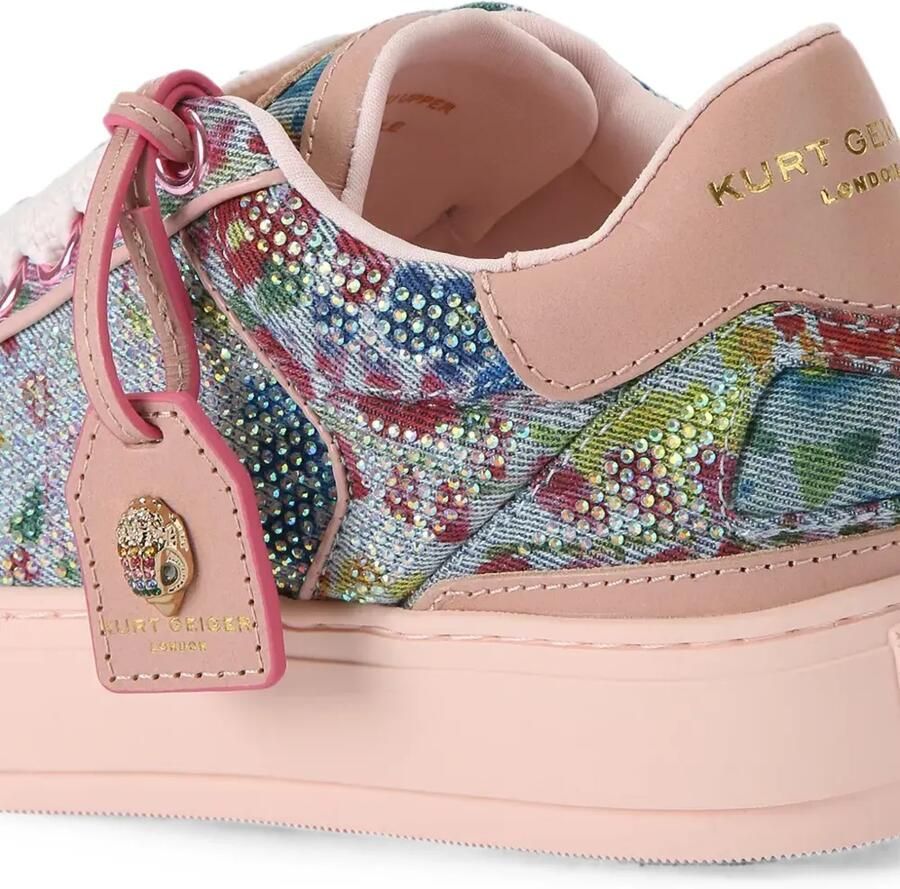 Kurt Geiger London Sneakers verfraaid met kristallen en bloemenprint Blauw - Foto 2