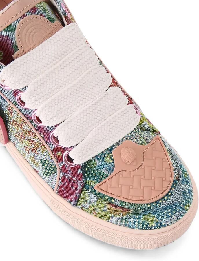 Kurt Geiger London Sneakers verfraaid met kristallen en bloemenprint Blauw - Foto 3