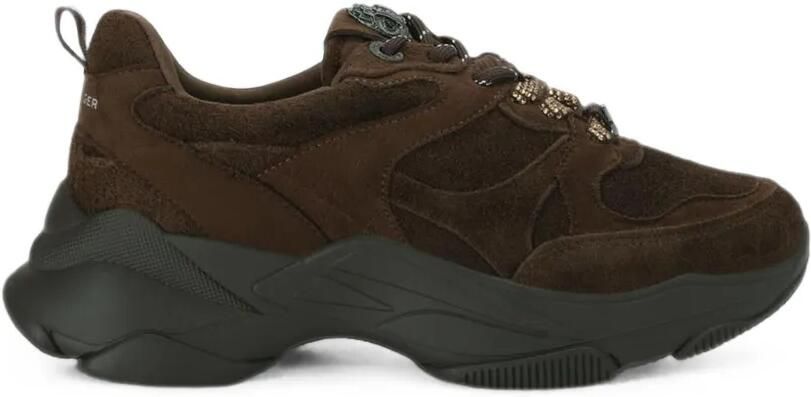 Kurt Geiger London Starlight Runner suède sneakers Bruin