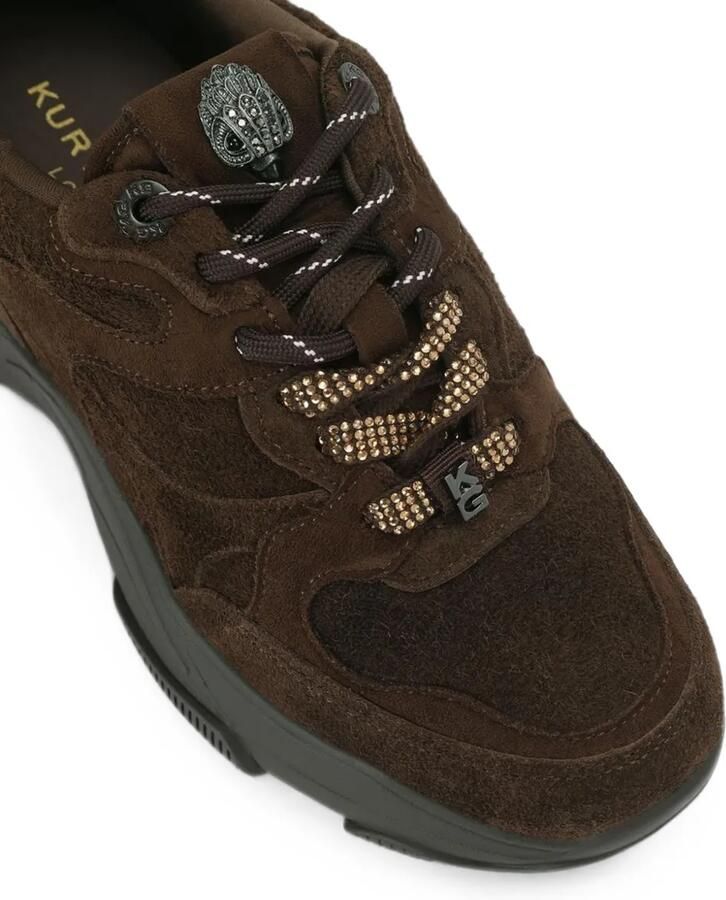 Kurt Geiger London Starlight Runner suède sneakers Bruin - Foto 3