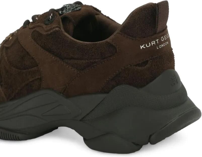 Kurt Geiger London Starlight Runner suède sneakers Bruin - Foto 4