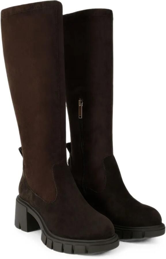 Kurt Geiger London Step knielaarzen met adelaar-plakkaat Bruin - Foto 3