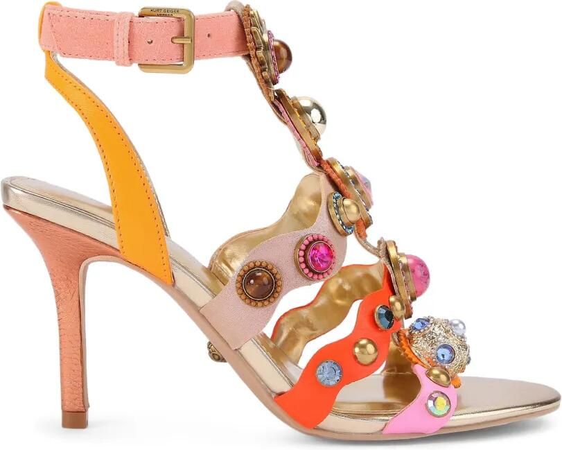 Kurt Geiger London Stones Crystal Octavia Gladiator sandalen Goud