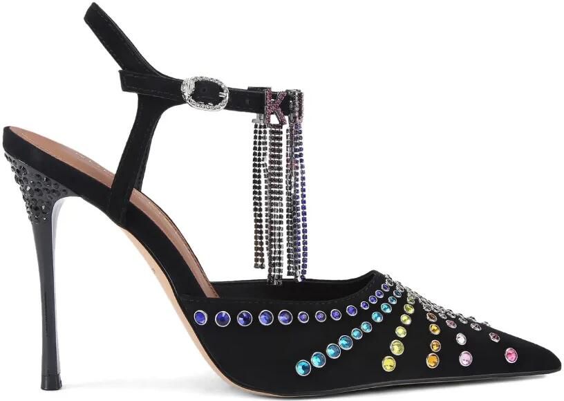 Kurt Geiger London Suède sandalen met kristallen Zwart