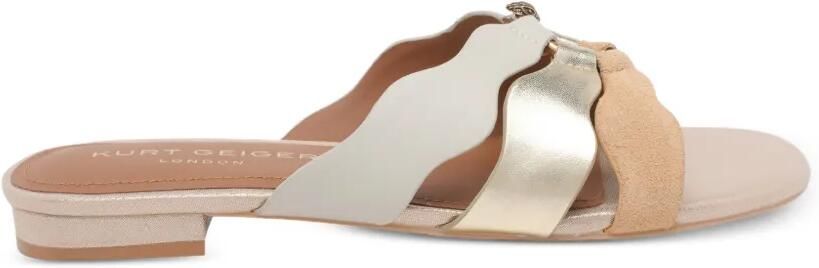 Kurt Geiger London Sun Wave sandalen met ringdetail Beige
