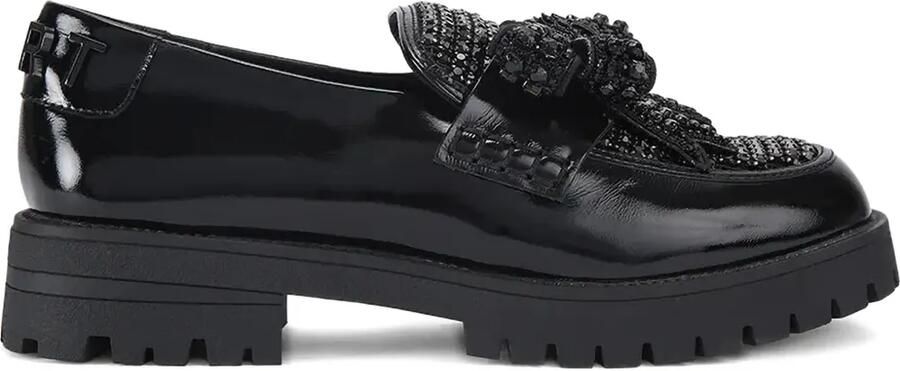 Kurt Geiger London Verfraaide loafers Zwart