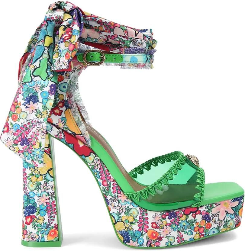Kurt Geiger London Vinyl sandalen met plateauzool Groen