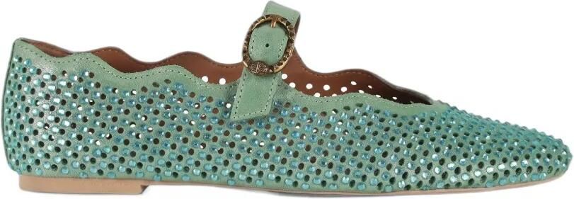 Kurt Geiger London Wavy Mayfair ballet flat Groen