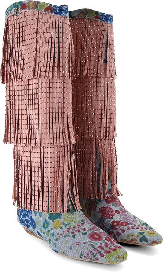 Kurt Geiger London Western Fringe laarzen Roze - Foto 4