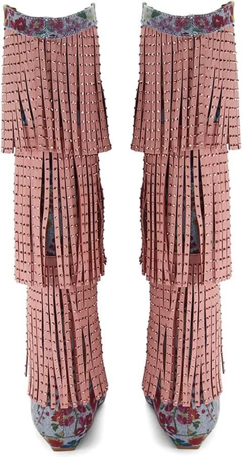 Kurt Geiger London Western Fringe laarzen Roze - Foto 5
