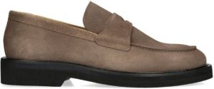 Kurt Geiger London Bank suède loafers Beige