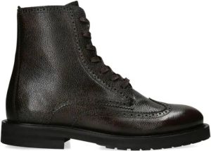 Kurt Geiger London Bates leren enkellaarzen Bruin