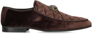 Kurt Geiger London Fluwelen loafers Bruin