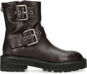 Kurt Geiger London Hackney Biker leren laarzen Bruin