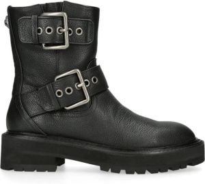 Kurt Geiger London Hackney Biker leren laarzen Zwart