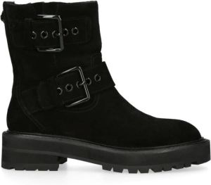 Kurt Geiger London Hackney Biker leren laarzen Zwart