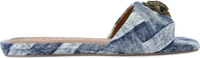 Kurt Geiger London Kensington denim sandalen Blauw