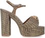 Kurt Geiger London Kensington sandalen met plateauzool Beige - Thumbnail 1