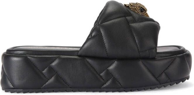 Kurt Geiger London Kensington Puff leren sandalen Zwart