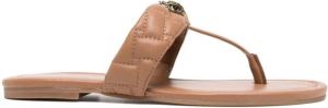 Kurt Geiger London Kensington sandalen met T-bandje Bruin